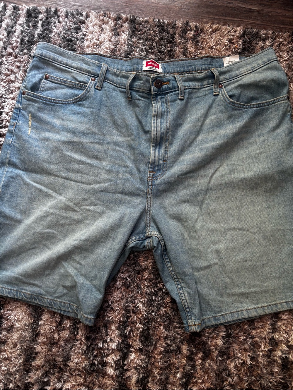 Wrangler Light Blue Denim Men's Jean Shorts